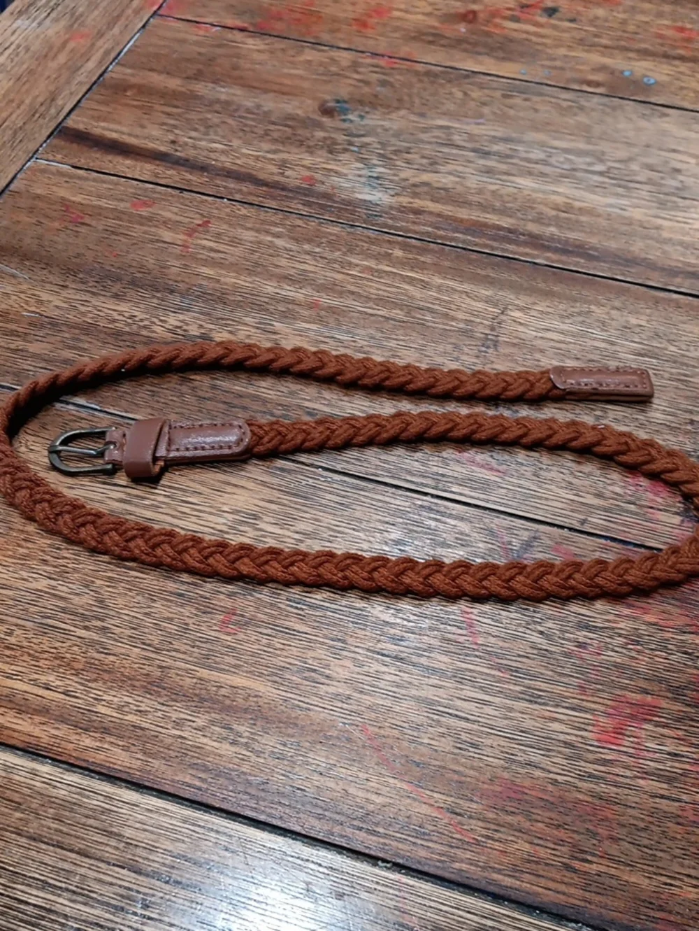 Braided Brown Kids Belt-Style